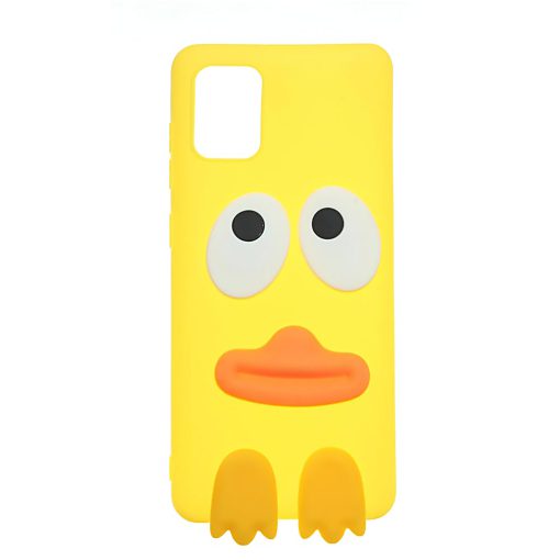 قاب عروسکی طرح اردکی گوشی سامسونگ Galaxy A31 زرد