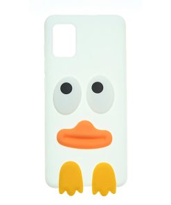 قاب عروسکی طرح اردکی گوشی سامسونگ Galaxy A51 سفید