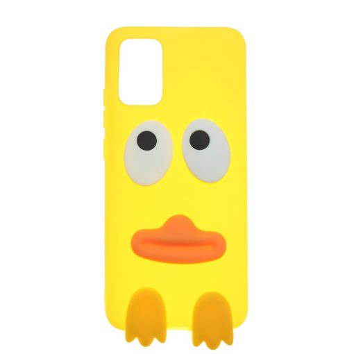 قاب عروسکی طرح اردکی گوشی سامسونگ Galaxy A02S/M02S زرد