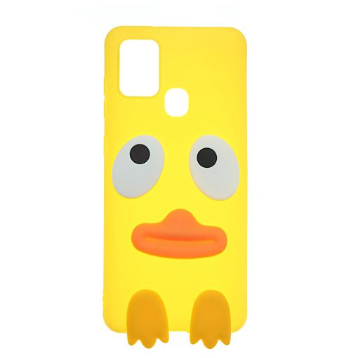 قاب عروسکی طرح اردکی گوشی سامسونگ Galaxy A21S زرد