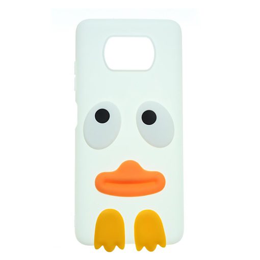قاب عروسکی طرح اردکی گوشی شیائومی Xiaomi X3 سفید